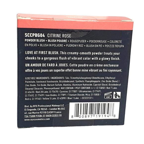 NYX Sweet Cheeks GLOW Citrine Creamy Powder Rose Blush 0.17 Oz - Picture 3 of 4